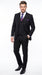 Men’s Black 3 Piece 2 Button Suit, Vested Formal Wedding Business Dress Suit Set