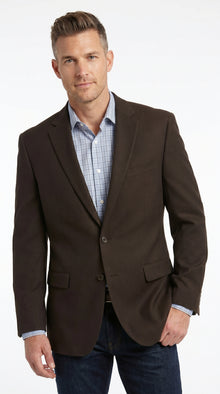 Men'S Brown 2 Button Fashion Dress Casual Blazer