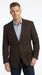 Men’s Brown 2 Button Dress Casual Blazer with Notch Lapel, Fashion Sport Coat
