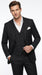 Men’s Black Scarface Inspired Suit with Classic Jacket and Pants, Formal Movie Style Dress Suit