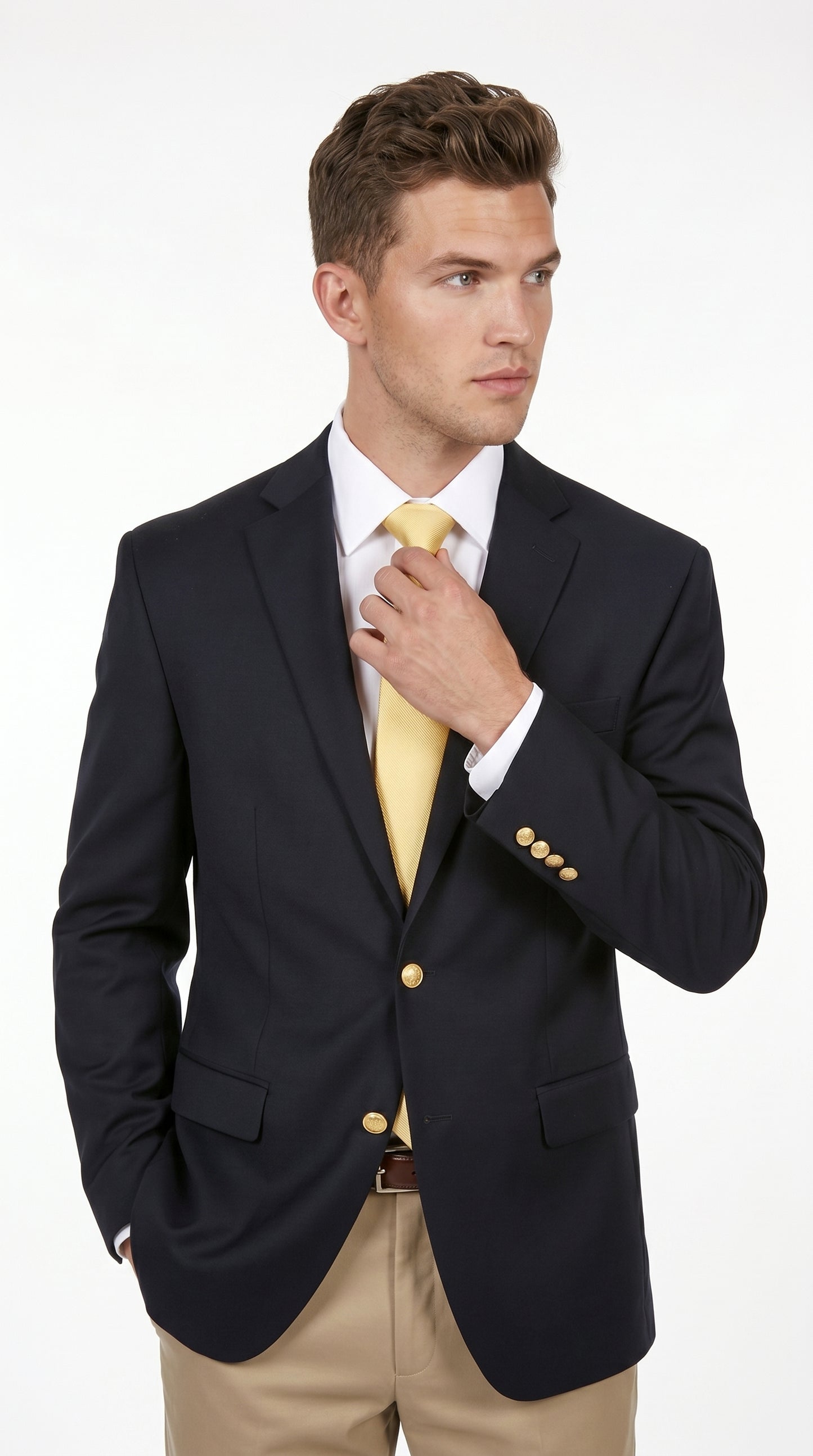 Men’s black Pure 2 Button Lewis Blazer, Classic Business Casual Wedding Sport Coat Jacket