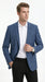 Men’s Teal Blue Plaid Western Sport Coat, Business Casual Cowboy Blazer Jacket
