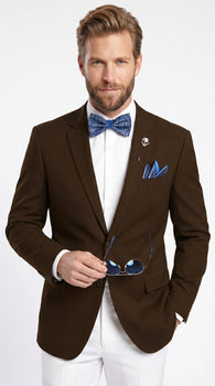 Men’s Brown 2 Button Wholesale Blazer, Dress Casual Sport Coat for Formal and Smart Casual Wear
