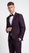 Men’s Plum Eggplant Dark Purple 2 Piece Suit, Formal Wedding Prom Dress Suit