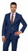 Men’s Ink Blue 2 Button Suit, Cobalt Midnight Blue Wedding and Business Dress Suit