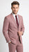 Men’s Mauve Salmon 2 Piece Suit, Formal Wedding Prom Dress Suit