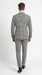 Men’s Black and White Houndstooth 2 Piece Wool Suit with Double Breasted Jacket and Pants