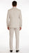 Men’s Off White Double Breasted Pinstripe Suit with Jacket and Pants, Formal Wedding Dress Suit