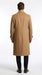 Men’s Toast Full Length 53 Inch Top Coat with Single Breasted Front, Microfiber Dress Overcoat