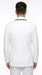 Men’s Waverly White 1 Button Shawl Tuxedo Jacket with Black Trim, Ike Evening Formal Blazer
