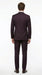 Men’s Very Dark Purple Plum Eggplant 3 Piece Suit, Classic Vested 2 Button Wedding Business Suit Set