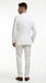 Men’s White Lightweight Linen 2 Button Suit, Formal Wedding Beach Summer Suit Set