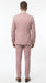 Men’s Mauve Rose Gold Light Pink 3 Piece Wedding Suit, Formal Vested Groom Prom Suit Set