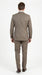 Men’s Taupe 2 Button Suit, Classic Business Wedding Church Formal Dress Suit Set