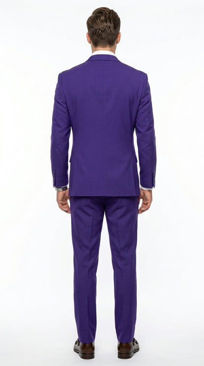 Men’s Purple Easter Suit,  Lightweight 2 Piece Suit for Weddings, Church, Prom & Summer Events Modern Fit