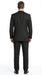 Men’s Black Shadow Stripe 3 Piece Suit, Tone on Tone Pinstripe Italian Design Formal Suit