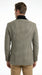 Men’s White and Black Houndstooth Checkered Blazer, Dress Casual Sport Coat Jacket