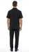 Men’s Black Big and Tall Walking Suit with Short Sleeve Shirt and Matching Pants, Casual Suit up to 6XL
