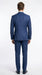 Vinci Men’s Blue Double Breasted Glen Plaid 2 Piece Suit, Formal Wedding Business Dress Suit