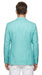 Men’s Aqua One Button Blazer, Formal Dress Sport Coat for Wedding Prom and Parties