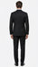 Tiglio Men’s Black Peak Lapel 2-Piece Suit – Classic Wedding, Business and Formal Suit