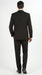 Men’s Black Three Button Poplin Suit with Classic Jacket and Pleated Pants, Formal Dress Suit