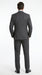Men’s Charcoal Gray Pinstripe 3 Piece Vested Suit with 2 or 3 Button Jacket, Formal Dress Suit