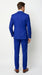 Men’s Electric Royal Blue Suit with Two Flap Front Pockets, Formal Wedding Prom Dress Suit