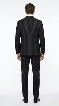 Men’s Black Scarface Inspired Suit with Classic Jacket and Pants, Formal Movie Style Dress Suit