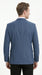 Men’s Teal Blue Plaid Western Sport Coat, Business Casual Cowboy Blazer Jacket