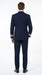 Men’s Dark Navy Blue Double Breasted 6 Button Suit, Classic Formal Wedding Business Suit
