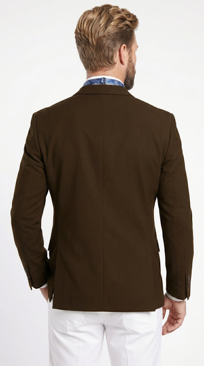 Men’s Brown 2 Button Wholesale Blazer, Dress Casual Sport Coat for Formal and Smart Casual Wear