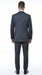 Men’s Charcoal Grey 2 Button Vested Business Suit, Formal Wedding Dress Suit