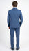 Men’s Stacy Adams Indigo Blue 3 Piece Suit with Vest, Modern Fit Formal Dress Suit