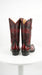 Men’s King Exotic Burnished Burgundy Eel Snip Toe Boots, Handcrafted Western Dress Boots 494RD0843