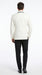 Men’s One Button Ivory Tuxedo Suit with Black Trim, Formal Wedding Prom Dinner Jacket