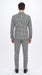 Men’s Black & White Houndstooth Double Breasted Wool Suit – 2 Piece Modern Fit Peak Lapel Suit