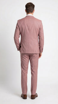 Men’s Mauve Salmon 2 Piece Suit, Formal Wedding Prom Dress Suit