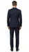 Alberto Nardoni Men’s Black Super 150s Wool Tuxedo with Peak Lapel, Double Breasted Vest and Flat Front Pants
