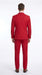 Rossi Man Milano RM1191 Men’s Red Double Breasted Suit with Gold Buttons, Formal Wedding Prom Suit