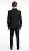 Men’s Black Modern 1 Button Tuxedo Suit with Satin Trim Peak Lapel and Wide Lapel Design