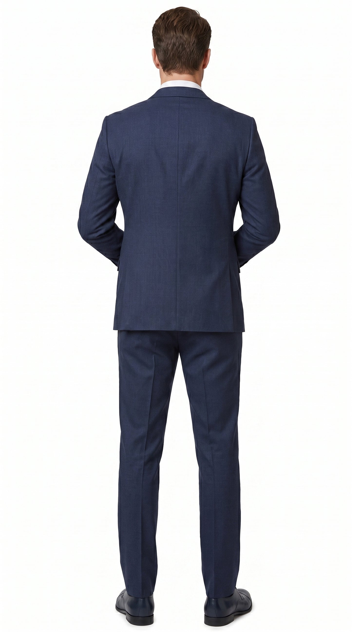 Tiglio Italian Suit - Real Wool Men’s Tiglio Novello Navy Blue Super 150’s Wool Suit, Italian Wool  Business Wedding Suit SetSuper 150's Novello Navy Blue ,Pure Wool Suit in Color Navy Blue Modern Fit