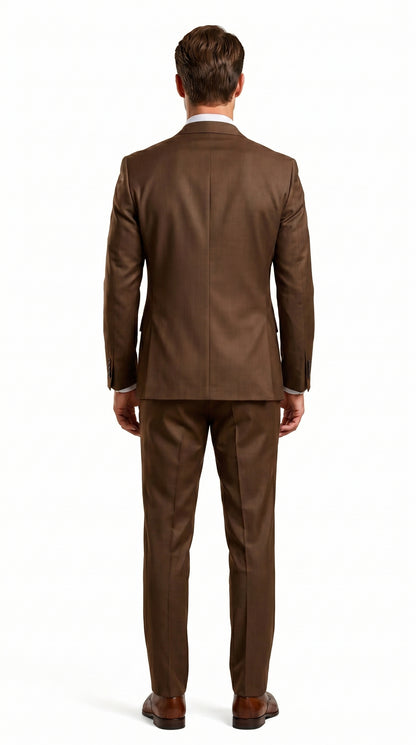Elegant Men's Chocolate Dark Brown 3 ~ Three Piece  Business Suits Clearance Sale