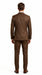 Elegant Men's Chocolate Dark Brown 3 ~ Three Piece  Business Suits Clearance Sale Available in 2 or 3 Buttons Style Regular