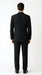 Men’s Black Pinstripe Double Breasted Suit, Super 120s Acrylic Rayon Formal Dress Suit