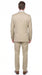 Renoi Designer 203-11 Men’s Light Tan 2 Piece Suit, Single Breasted Notch Lapel Formal Dress Suit
