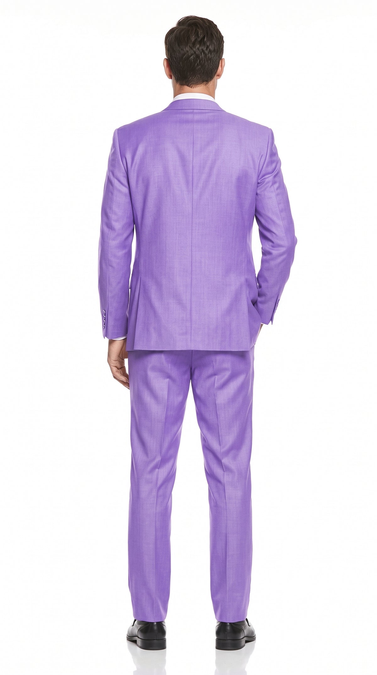 Men’s Lavender Lilac 3 Piece Suit, 2 Button Vested Formal Wedding Prom Suit