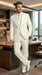 Lucci Classic Ivory 2-Button Budget Tuxedo - Pleated Slacks