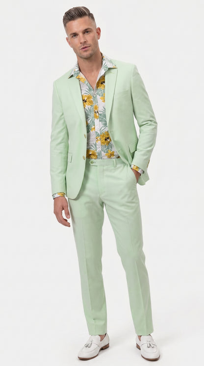 Men’s Mint Green Suit, Sage Green Summer Wedding and Prom Dress Suit