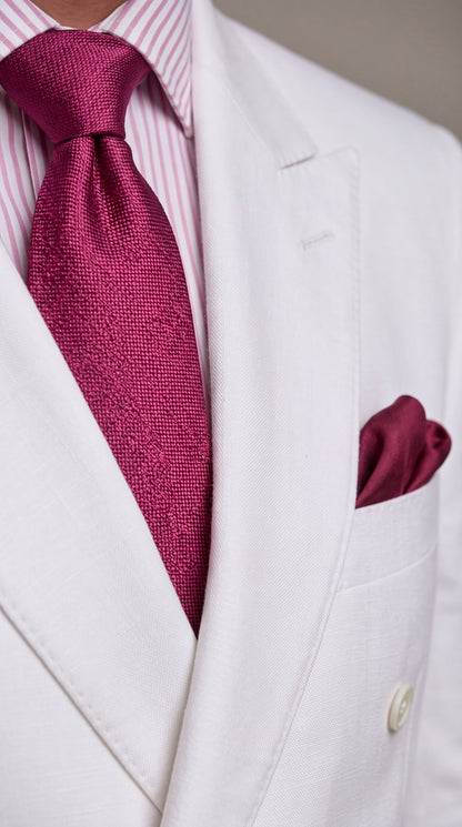 Apollo King Men’s White Double-Breasted Suit – Classic Luxury Wool-Feel Pleated Pants Suit